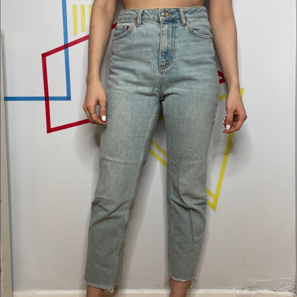 Topshop Light wash Moto Jeans
